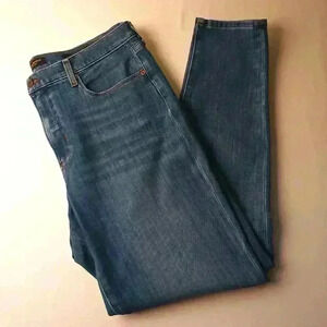 Banana Republic Brand Denim Jeans Size 33/16L High Rise Skinny Leg Medium Wash